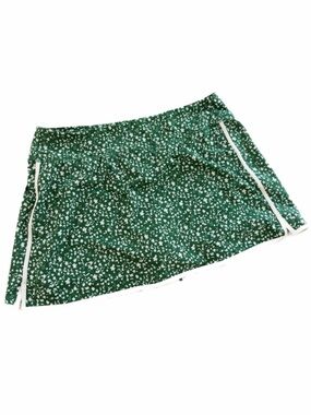 Old Navy Athletic Skort Womens 2X Green White Floral Sporty Boho Pickleball Golf